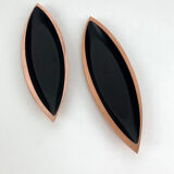 Pair of scandinavian copper cups or bowls ystad metall, design gunnar ander, sweden