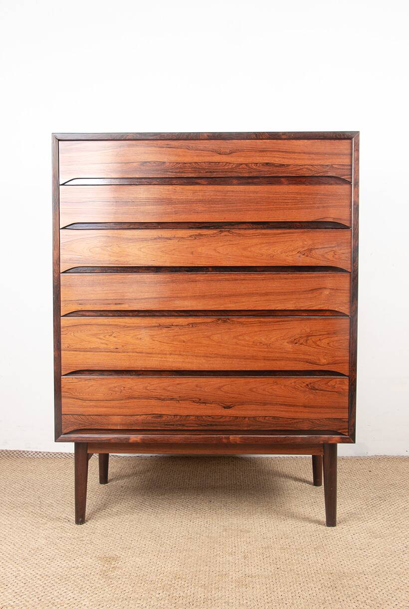Large Danish chest of drawers in rosewood by Svend Langkilde from the 1960s.