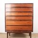 Large Danish chest of drawers in rosewood by Svend Langkilde from the 1960s.