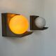 Pair of vintage wall lights, RAAK W1804, brown Bakelite and opaline, Netherlands