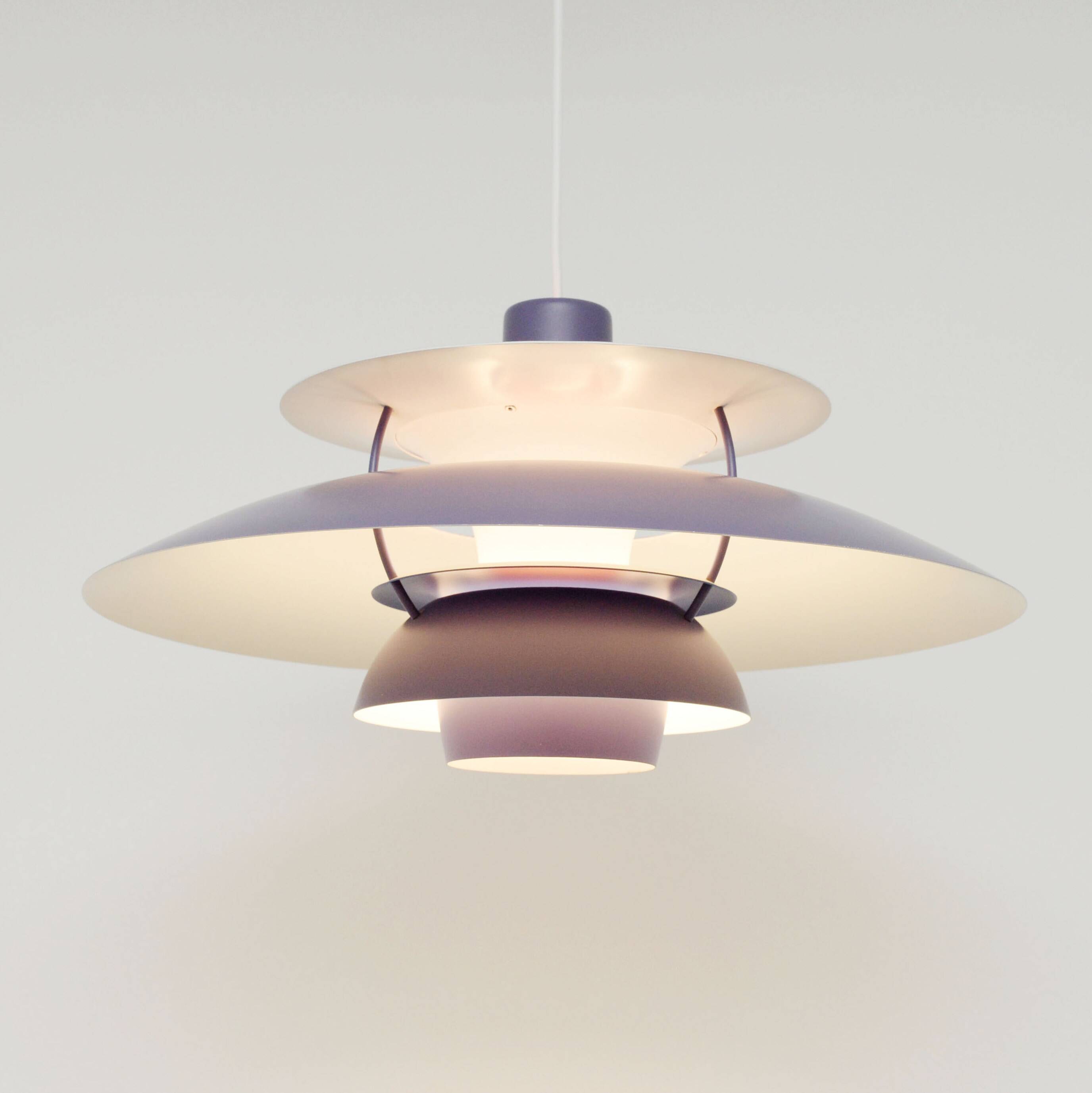 Lavender PH5 lamp, P. Henningsen for Louis Poulsen, Denmark 1960's