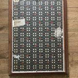Tableau vintage à fleurs, cadre d origine
