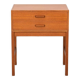 Scandinavian vintage nightstand with two drawers
