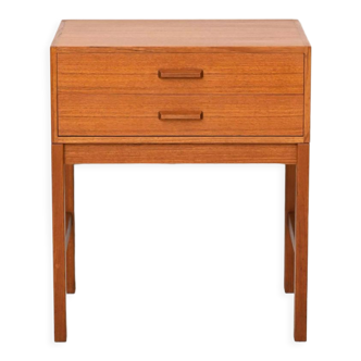 Scandinavian vintage nightstand with two drawers