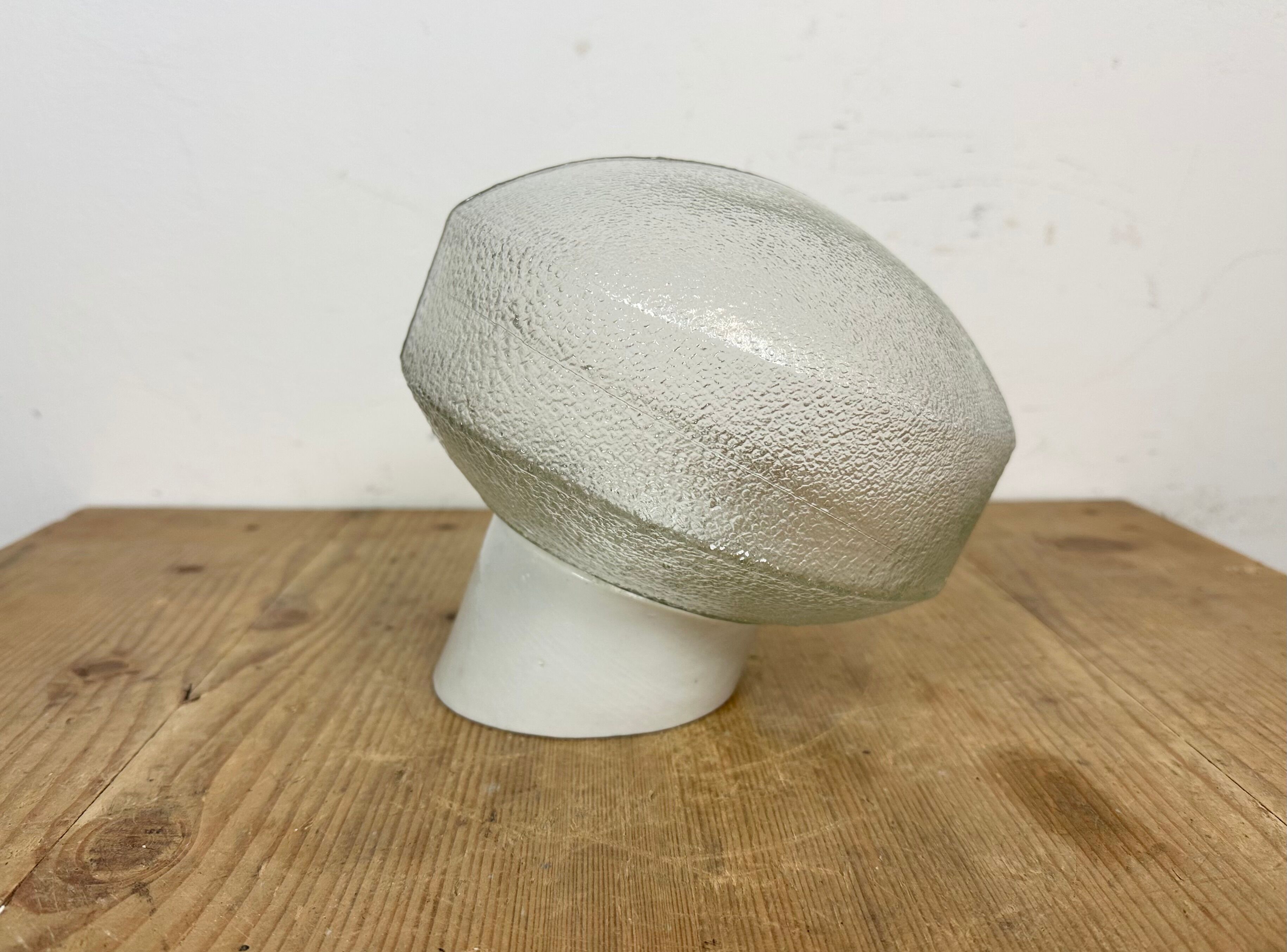 Vintage White Porcelain Wall Light, 1970s