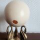 Ostrich egg with swan feet in bronze, Napoleon III