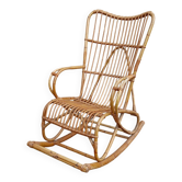 Rattan rocking chair, 1950s/60s