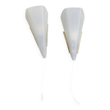 Pair of vintage modernist design wall lights from the 1970s