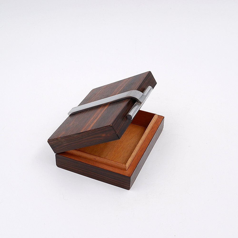 Art Deco box in wood and metal attributed to the DESNY House - 1930s