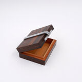 Art Deco box in wood and metal attributed to the DESNY House - 1930s