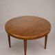 Vintage extendable round table, French made from the 1960s/70s.