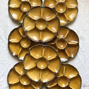 Assiettes à huitres vintage gien