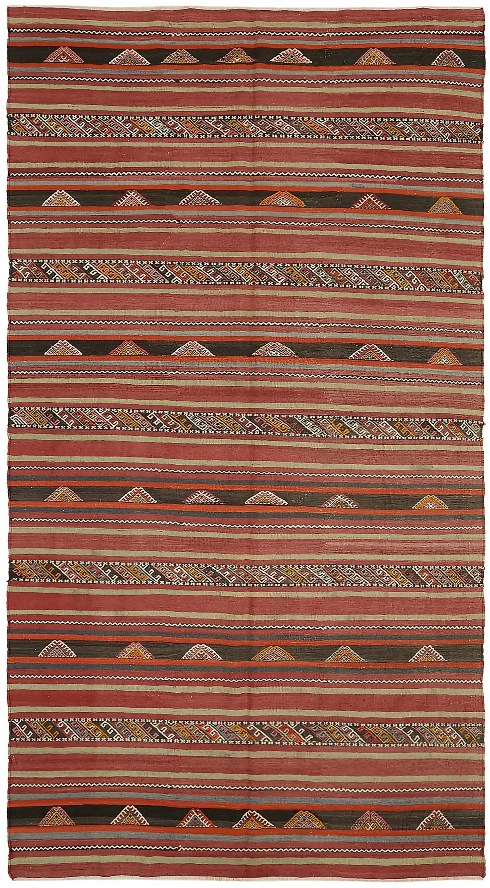 Turkish Handmade Vintage Anatolian Kilim 167 cm x 292 cm