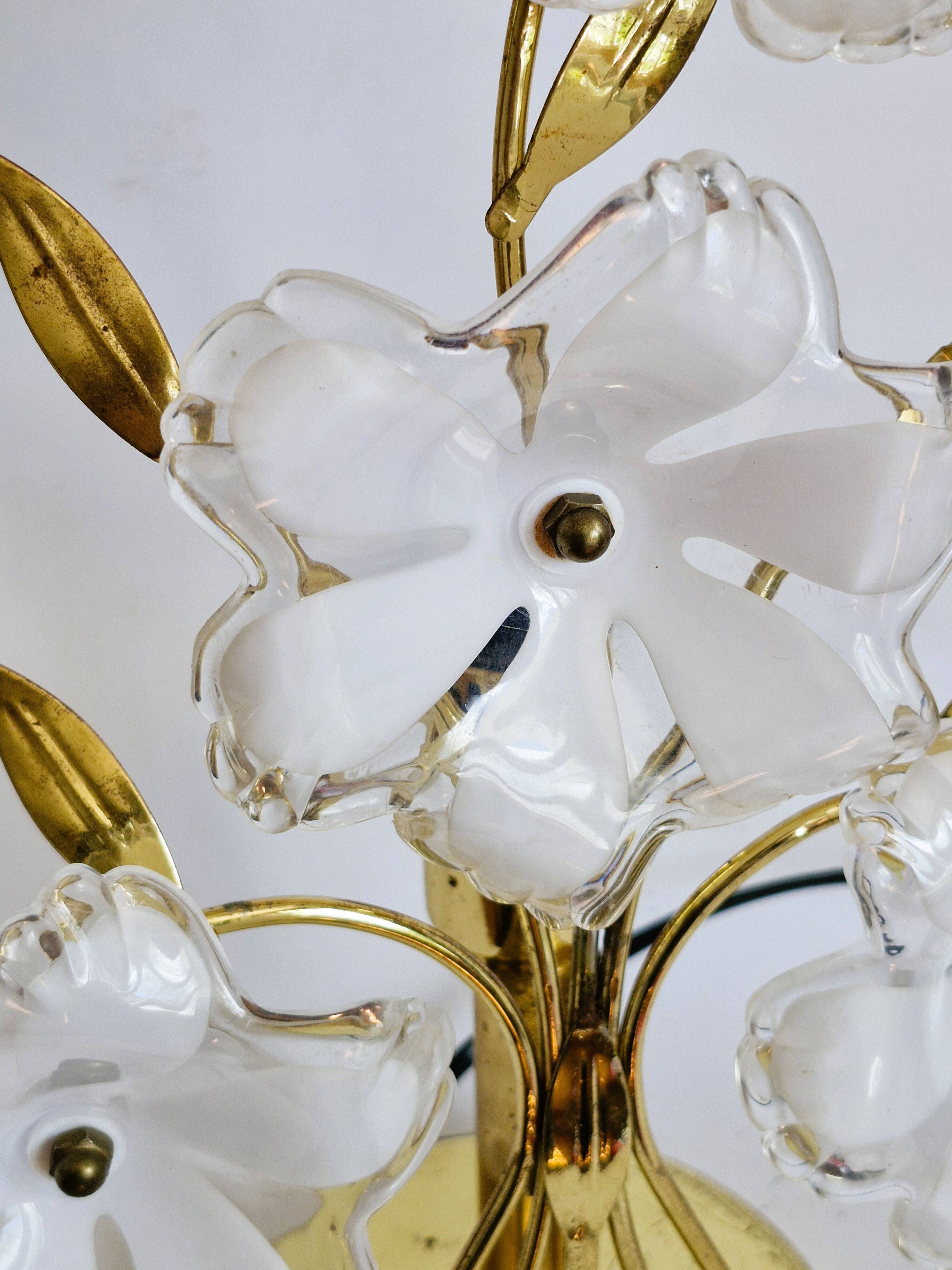 80s/90s flower table lamp