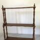 Wooden shelf turned at the end of the 19th century