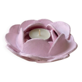 Clay candle holder