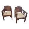 Pair of Moroccan armchairs