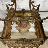 Antique brass chandelier