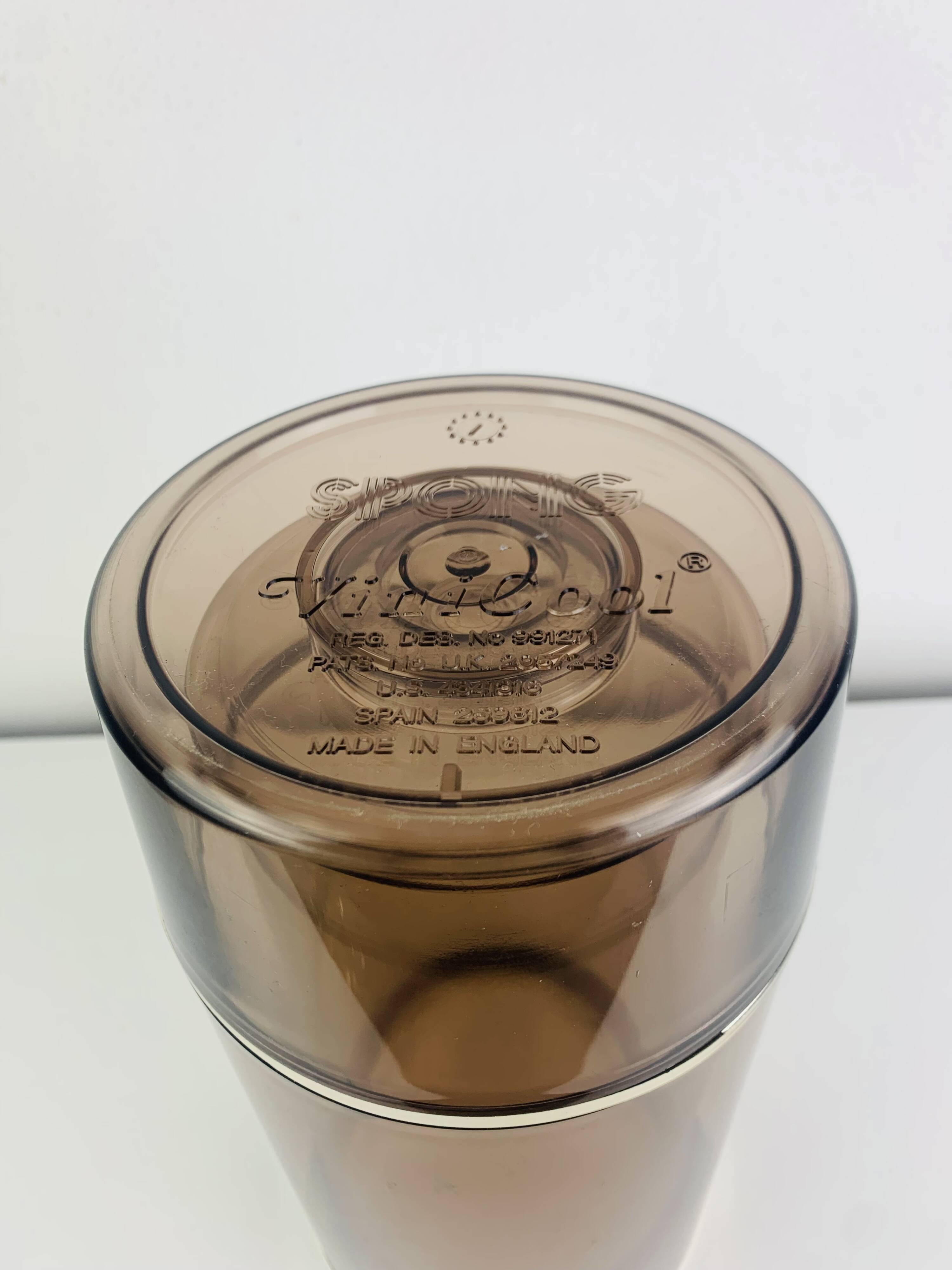 Ice bucket wine cooler "Vinicool" by Spong, plexiglass, 70s