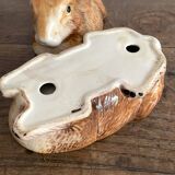 Ceramic rabbit, zoomorphic terrine