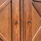 Vintage solid oak cross-braced wardrobe 1940
