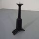 Brutalist Sculptural Iron Candleholder, 1960s
