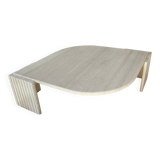 Travertine coffee table Roche Bobois