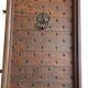 hand-forged studded castle doors + frame from the 1800s/1900s