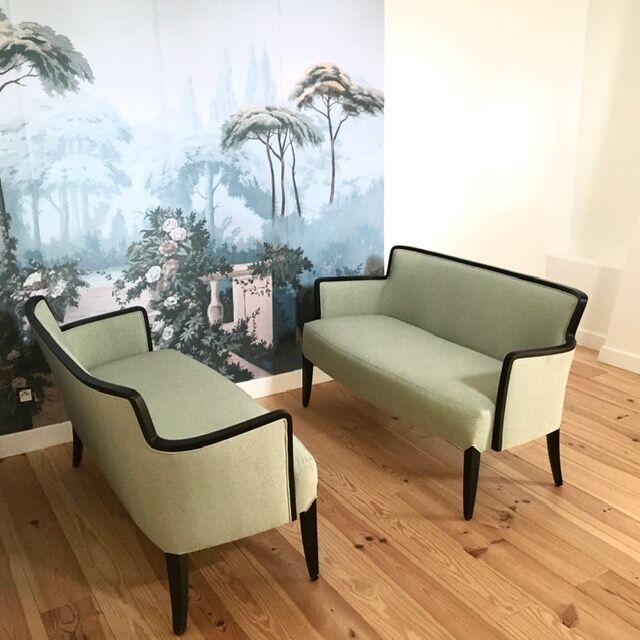 Pair of Daisy Simon sofas