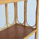 Library / Free-standing shelf in bamboo and rattan 1960s