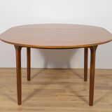 Table à manger ronde extensible en palissandre du milieu du siècle de McIntosh, Royaume-Uni, années 1960