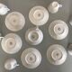 Fine white porcelain coffee service