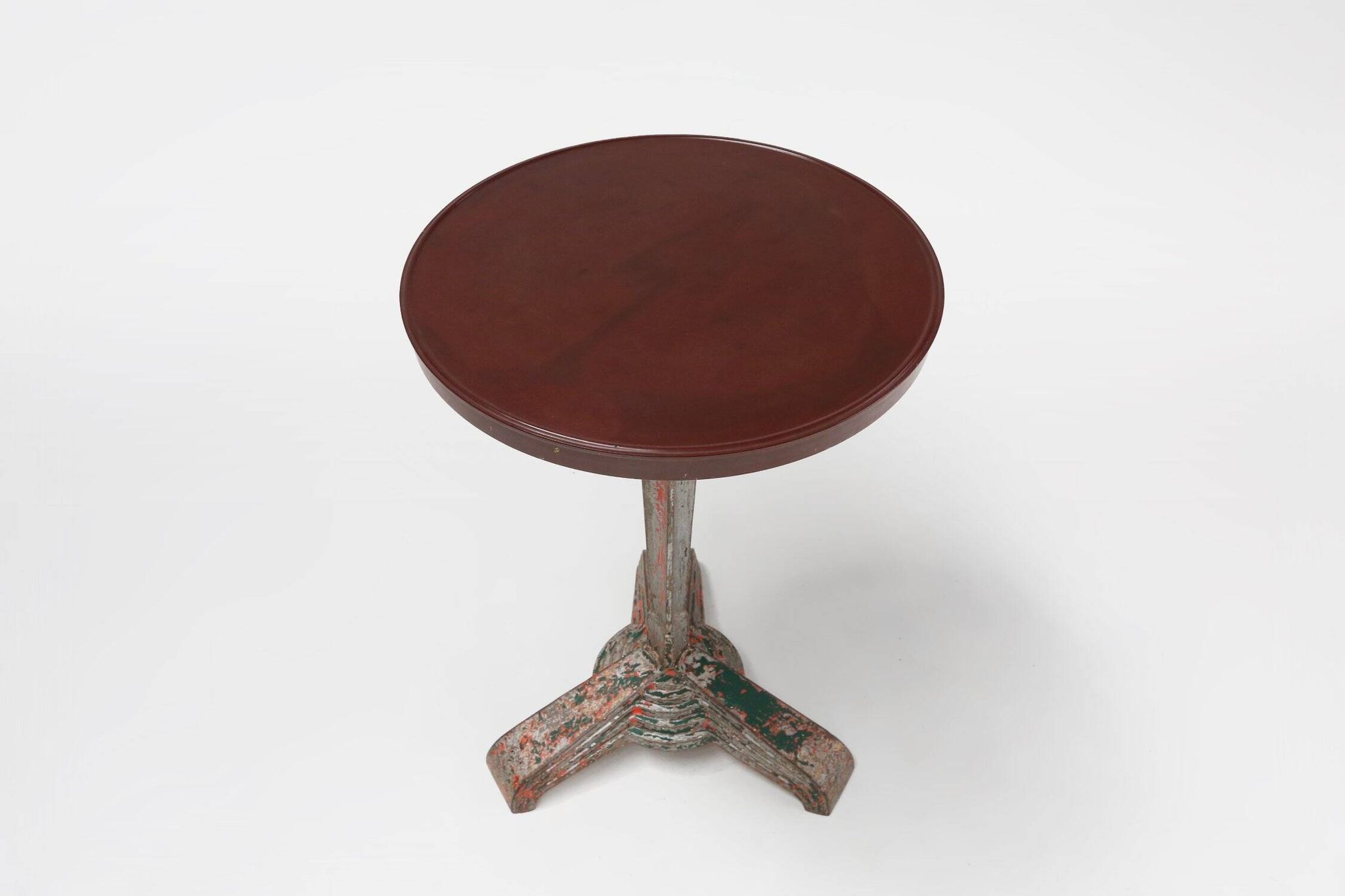 Bistro Table with Bakelite Top by Louis Vuitton for Rex, France, 1930s