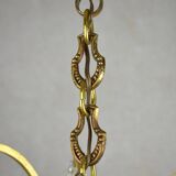 Beautiful chandelier with tassels.