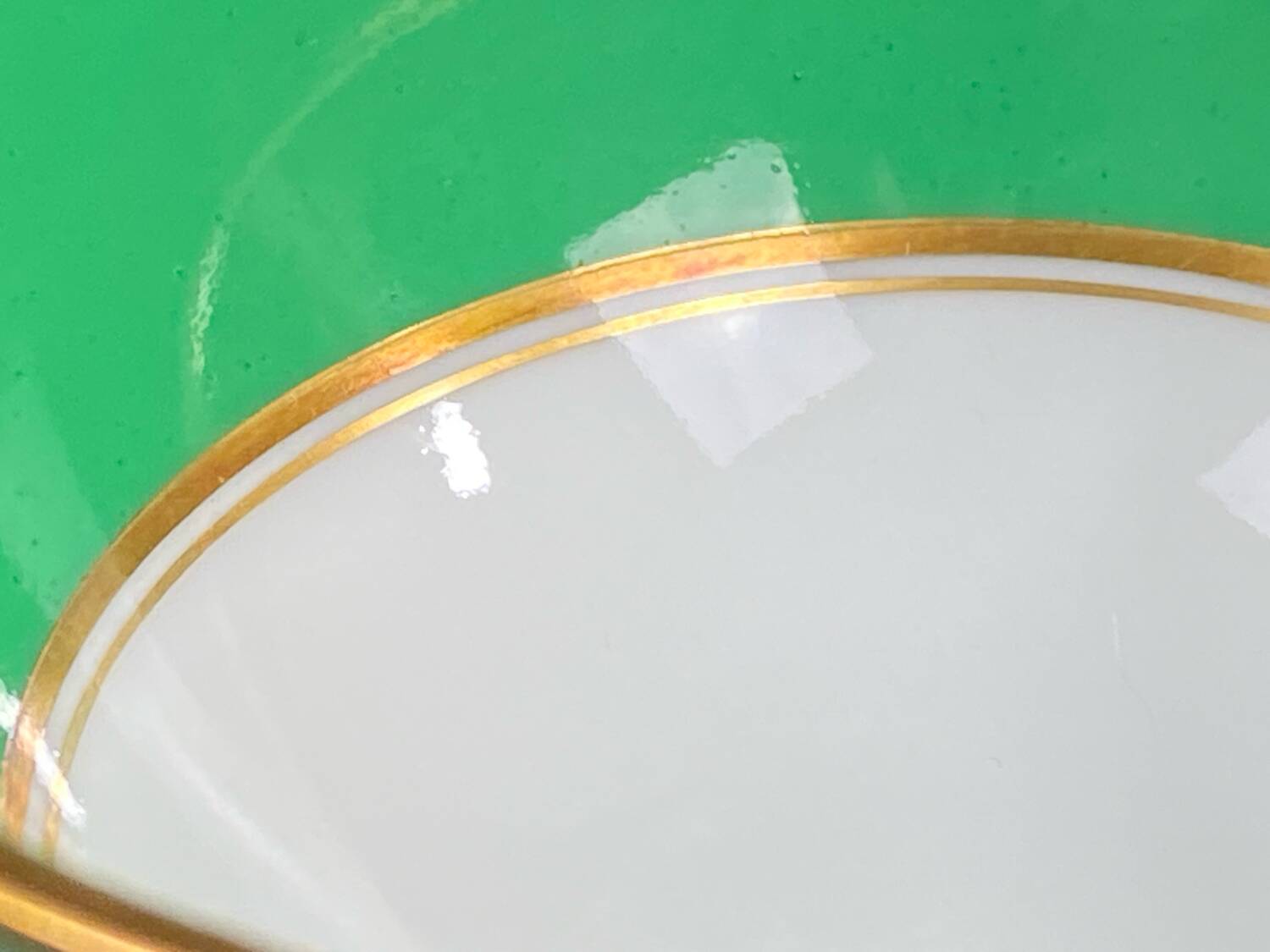 Complete set of 12 Art Deco fine porcelain cups and saucers Ros.