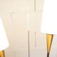 Floor lamp by René Mathieu for Maison Lunel 1950, brass and opaline.