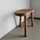Vintage French Wooden Tripod Stool