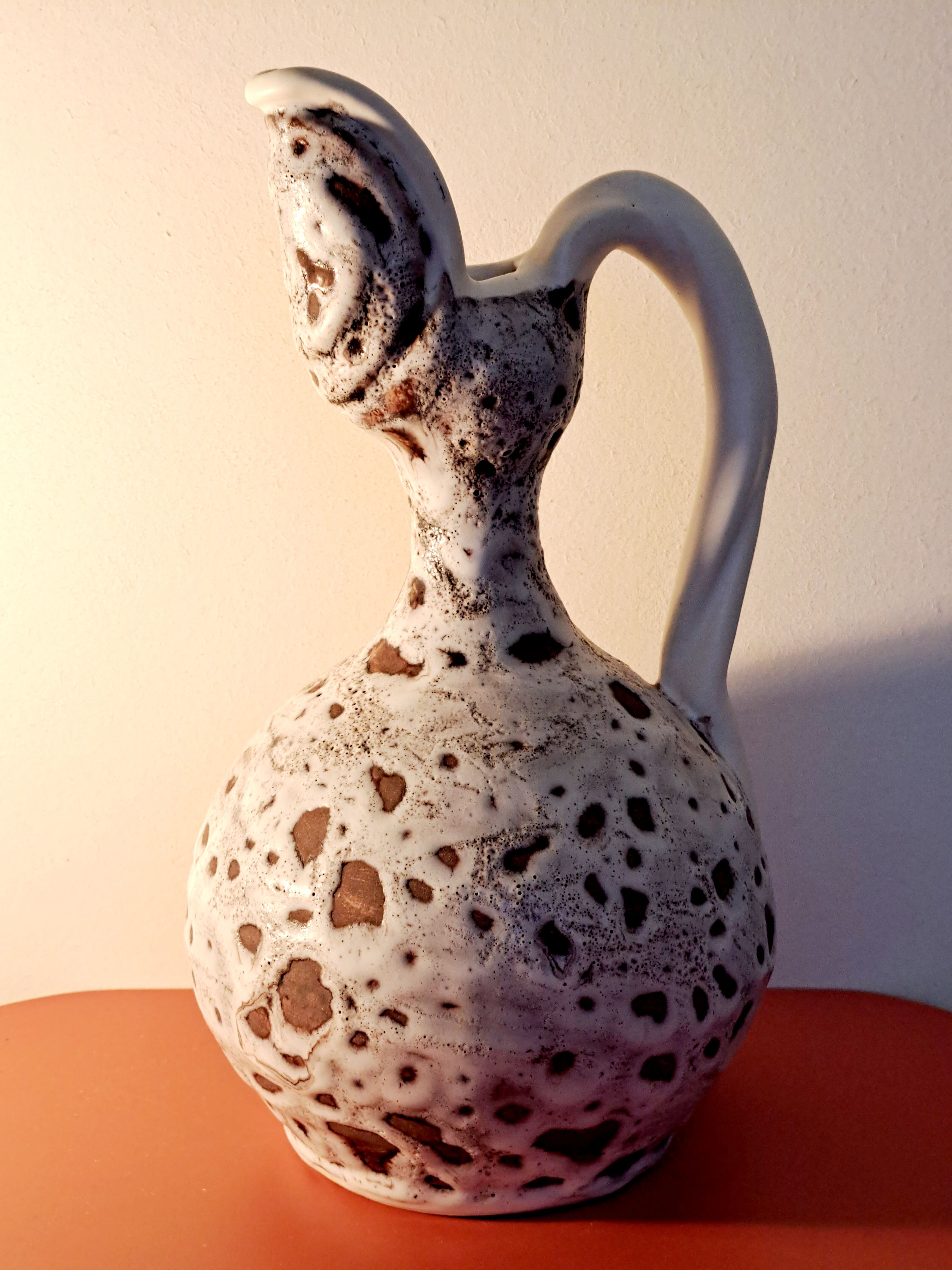 Ceramic pitcher Vallauris 1960