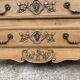 Louis XV style chest of drawers, solid raw oak, 1920.