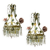 Appliques en cristal Tole, lot de 2