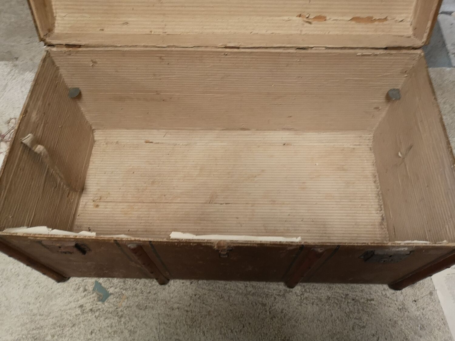 Antique travel trunk