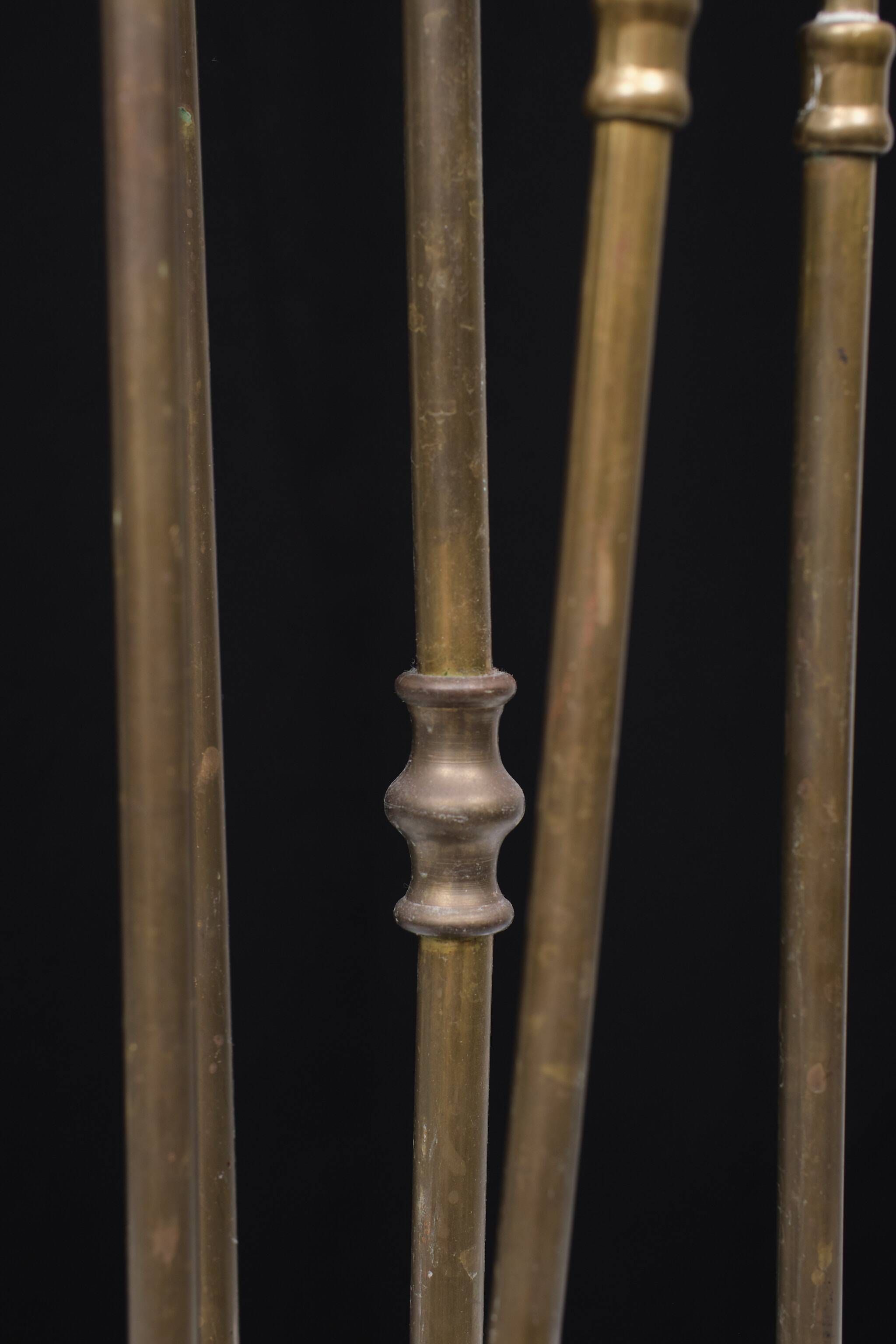 5 piece Brass Fireplace set England