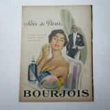 Former advertisement of the perfume Bourjois, Soir de Paris, 50s