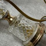Crystal and bronze lamp bases