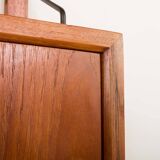 Poul Cadovius 4 bay teak wall unit for Cado, Denmark 1960s