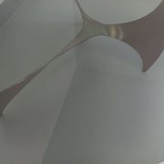 Table basse hélice vintage Propeller de Knut Hesterberg en acier et verre
