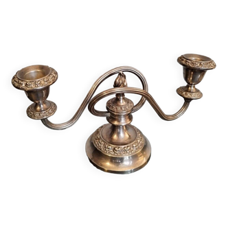 Candlestick candelabra silver metal Made in England brand "Ianthe"