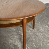 Scandinavian coffee table in teak, design by P. Hvidt & O. Mølgaard-Nielsen, 1960.