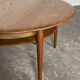 Scandinavian coffee table in teak, design by P. Hvidt & O. Mølgaard-Nielsen, 1960.