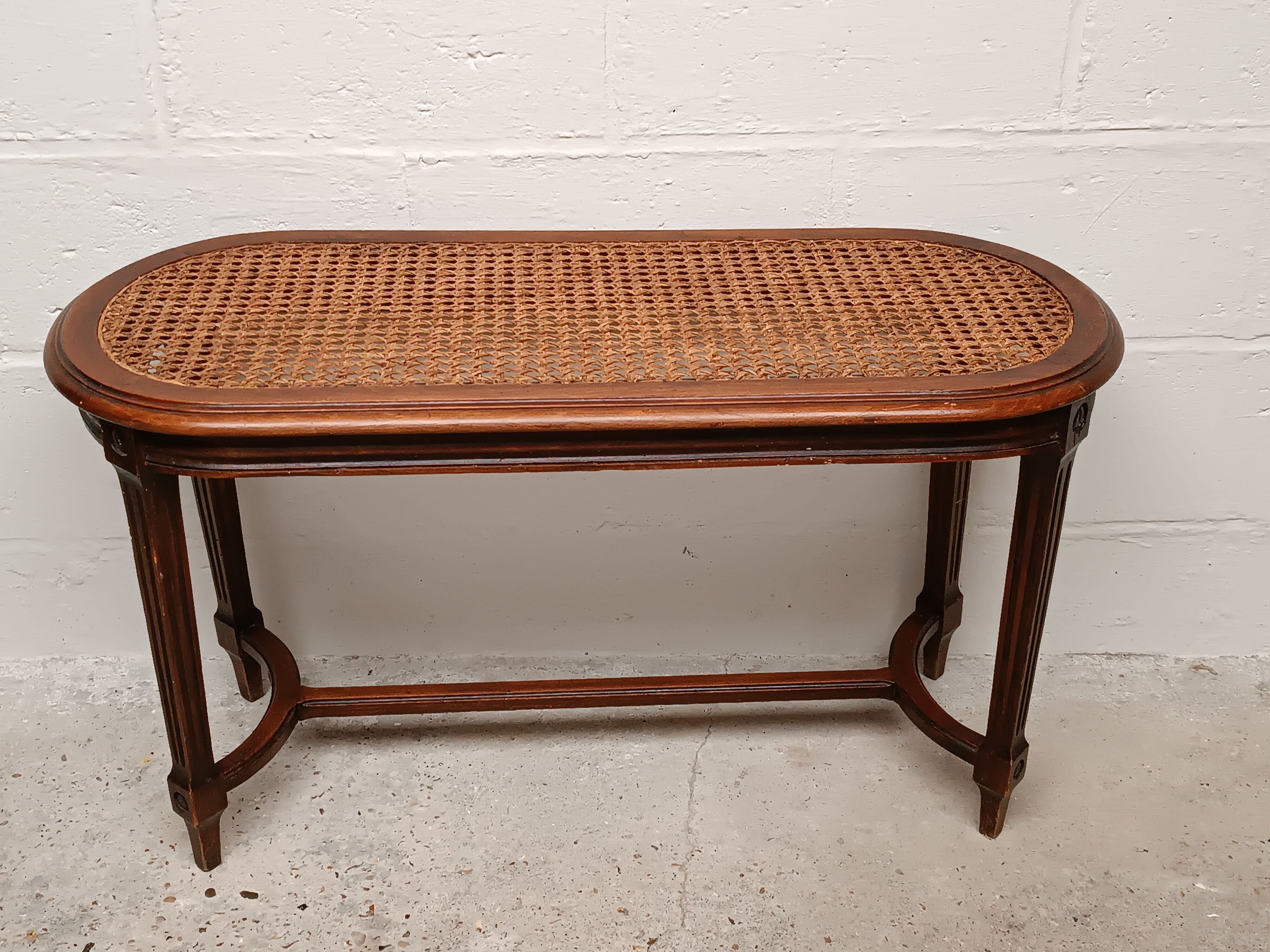 Antique piano bench